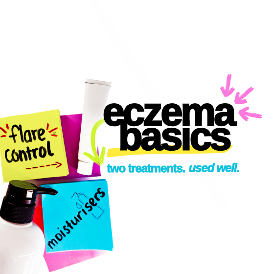 Eczema treatment products – flare control and moisturising creams