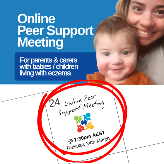 Eczema Support Australia March Online Peer Support Meeting