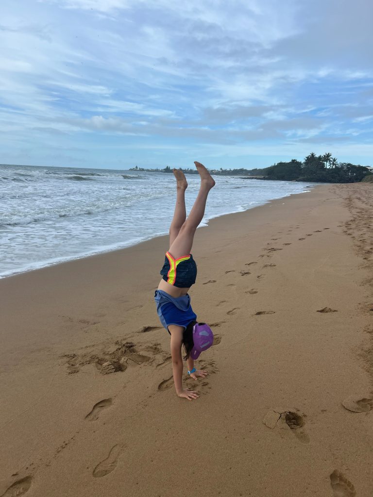 Olivia Finally Able To Enjoy The Beach