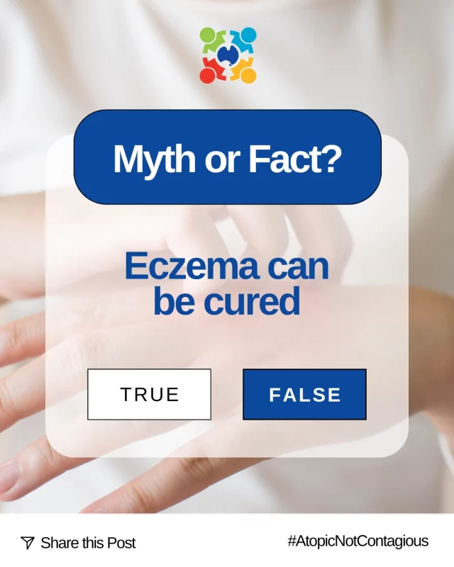 Think eczema is "just dry skin"? Think again. Eczema is a serious, lifelong condition that impacts millions. 💔

We’re busting the biggest myths to raise awareness and stop the stigma.

🚫 MYTH — “Eczema can be cured.”
✅ FACT: There is no cure for eczema - but it can be managed.

🚫 MYTH — “Eczema is no big deal.”
✅ FACT: Eczema is a serious chronic condition. It affects mental health, sleep, and quality of life.

🚫 MYTH — “There’s no effective treatment.”
✅ FACT: While there’s no cure, there are effective treatments that help manage symptoms and flares.

🚫 MYTH — “Eczema is contagious.”
✅ FACT: Eczema is NOT contagious. You can't catch it — but you can show support.

🚫 MYTH — “Only kids get eczema.”
✅ FACT: Eczema affects people of all ages — from babies to adults.

💙 Share this and help end the stigma.

Read the facts on Eczema myths here: https://www.eczemasupport.org.au/wp-content/uploads/2022/05/Myths-Facts.pdf
�#AtopicNotContagious #EczemaAwareness #MythVsFact #SkinHealth #ChronicIllness
@qldhealth @markbutlermp @mamamiaaus @kidspot @gaapporg