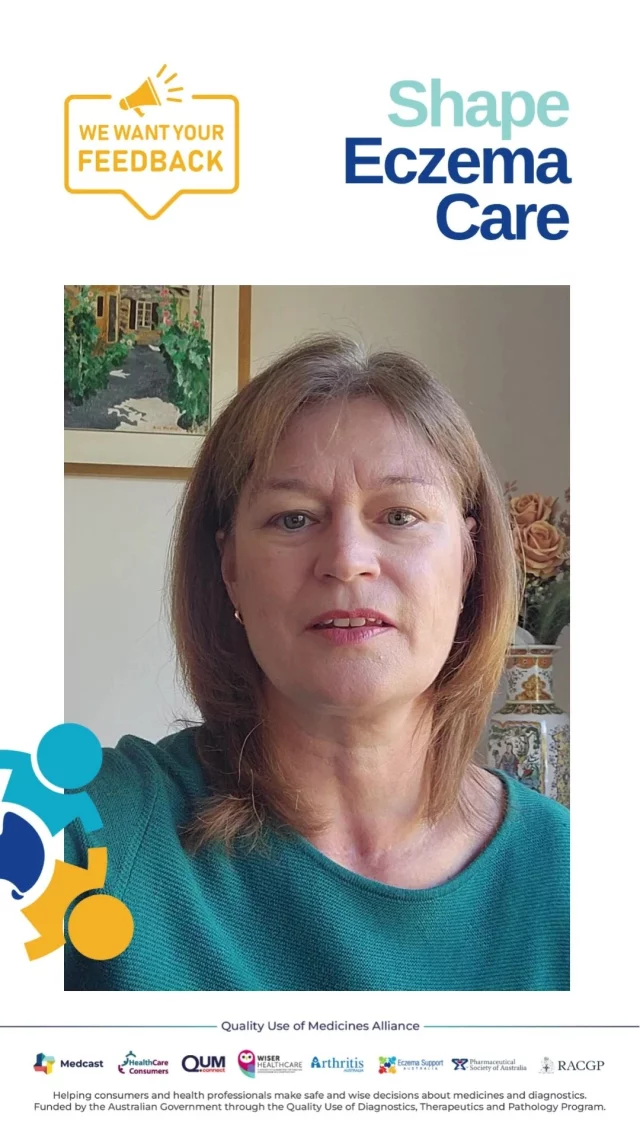 A message from our Founder and Managing Director, Melanie Funk:

Your voice matters. Help shape the future of eczema care in Australia by sharing your experience. 

Fill out the survey:
👉  link in stories
#ShapeEczemaCare #EczemaSupportAustralia #EczemaCommunity #PatientVoice #QualityUseofMedicinesAlliance #EczemaLivedExperience #EczemaResources